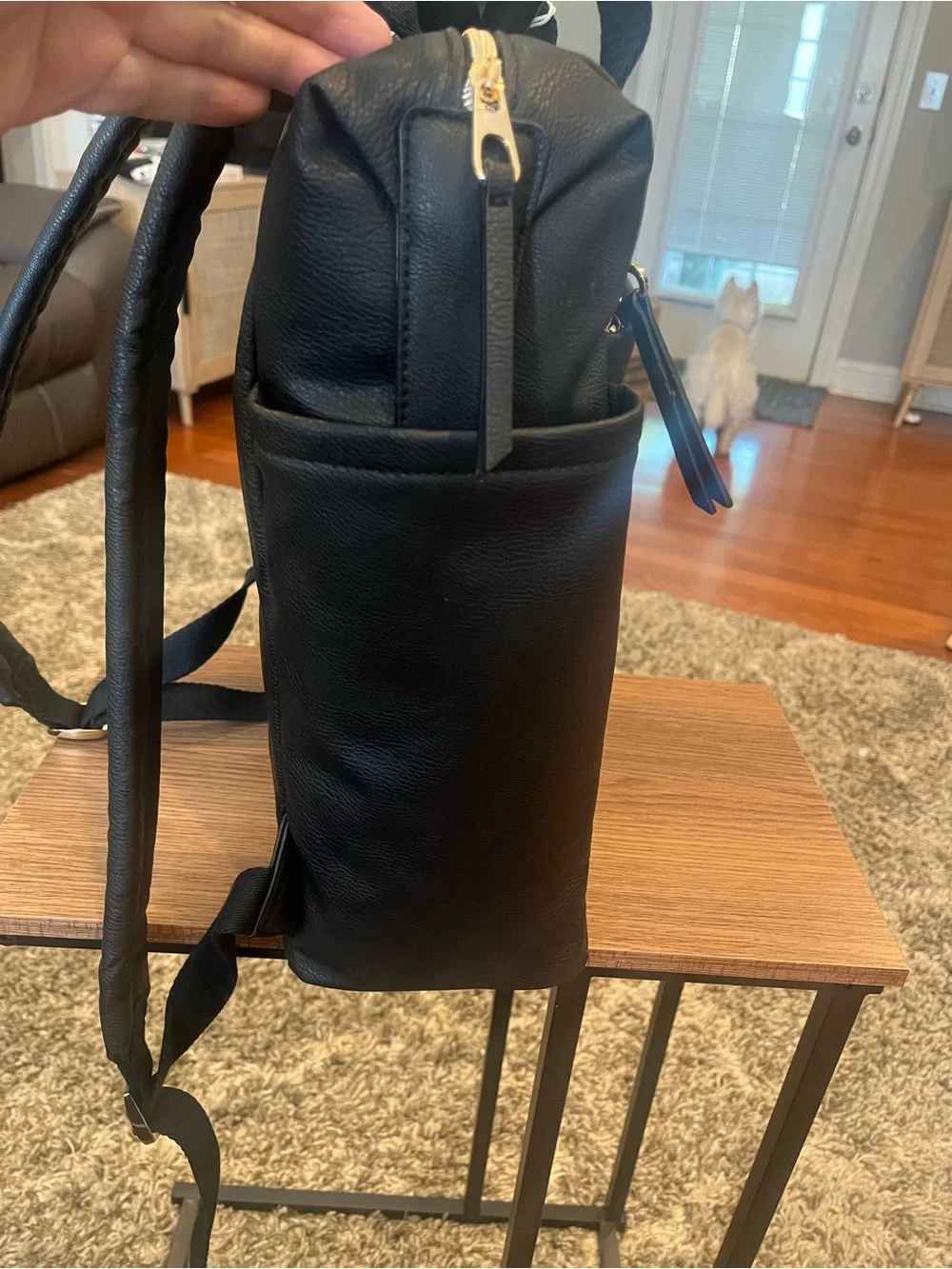 Universal Thread Black Pebble Backpack with Top Handles